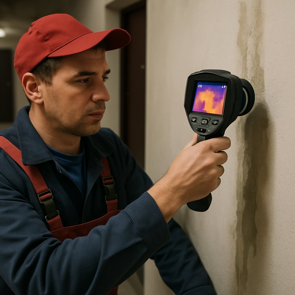 Vodoinstalater detektira curenje termalnom kamerom u zagrebačkoj zgradi